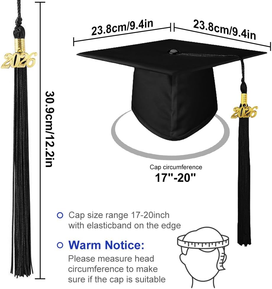 32 Pack Preschool Grad Caps Bulk Child Size Grad Hats with Metal 2026 Tassel Kindergarten Graduation Caps