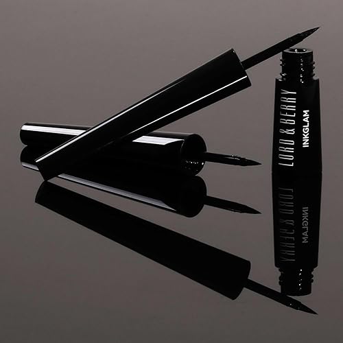 Miniatura 4 de Lord & Berry Inkglam Delineador de ojos líquido resistente al agua, a prueba de manchas de larga duración con acabado patentado, secado rápido y