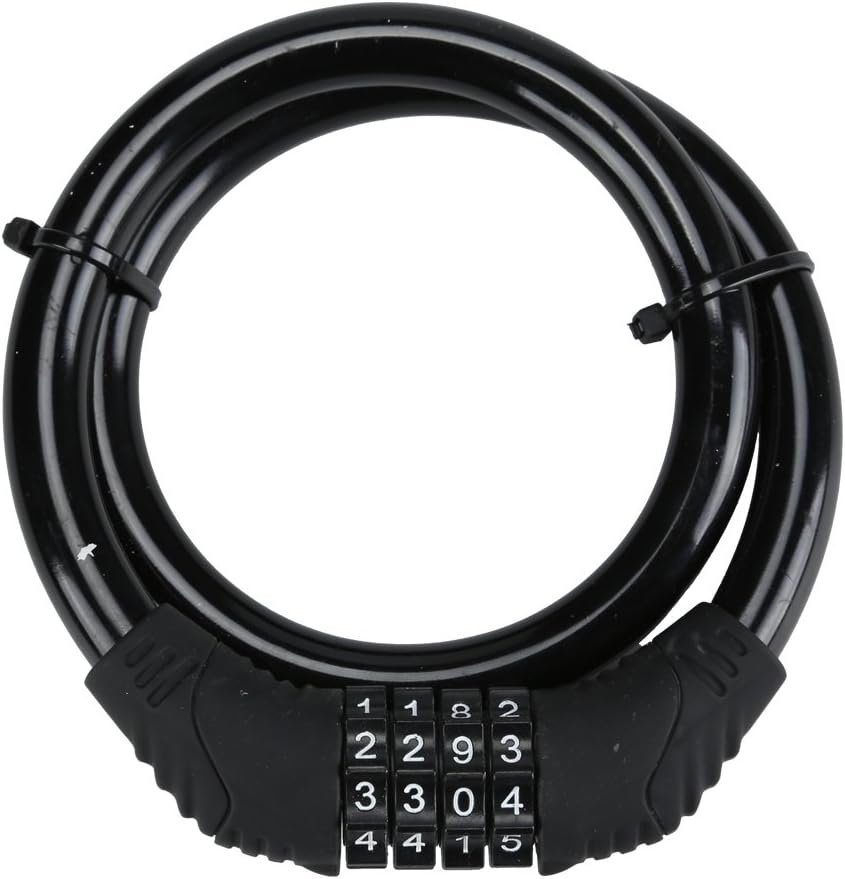 PetHot Bicycle Bike Cycle Cable Lock Re settable 4 Digit Dial Code Combination Security