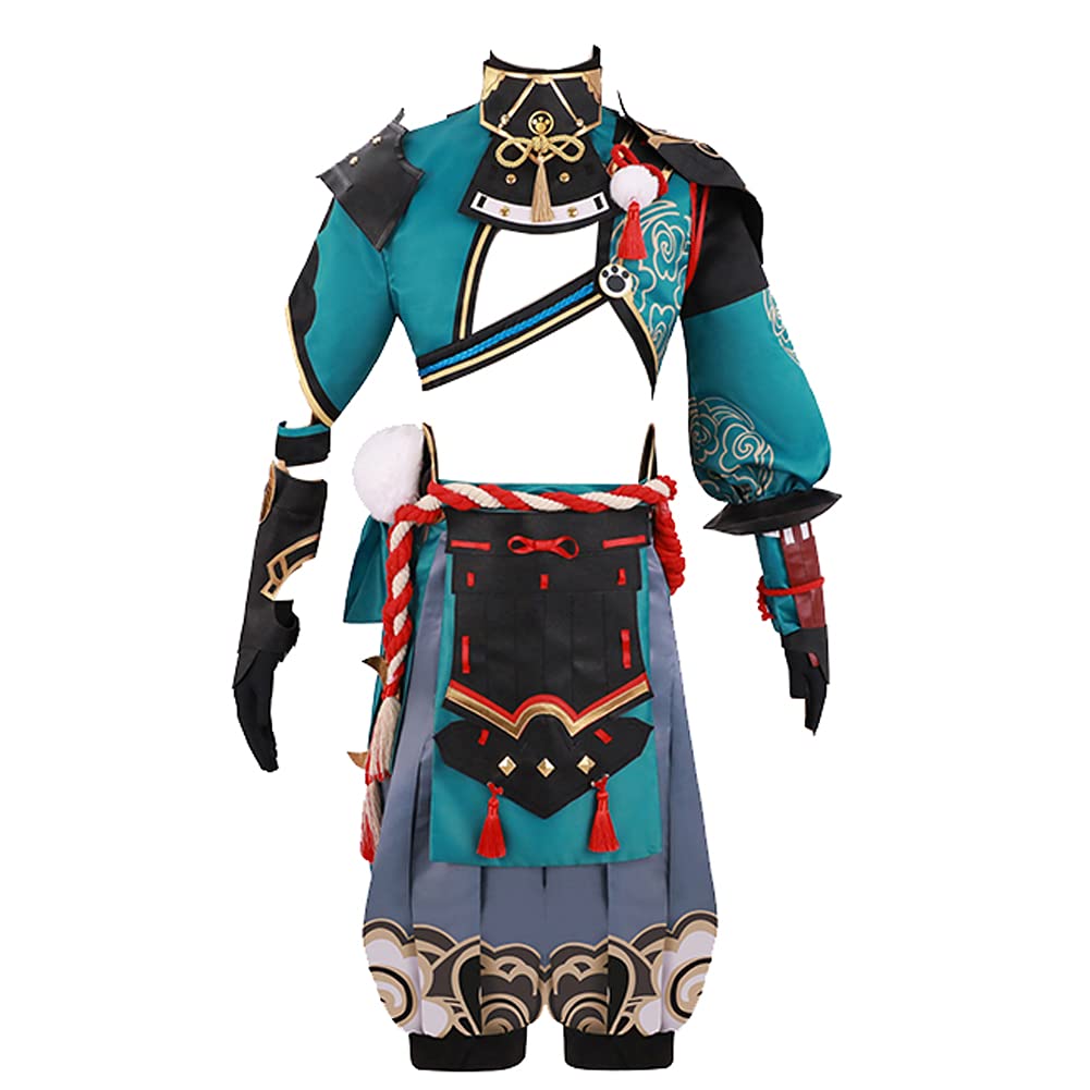 Game Genshin Impact Gorou Cosplay Costume Uniform Battle Suits Full Set Halloween Carnival Outfits - X-Small