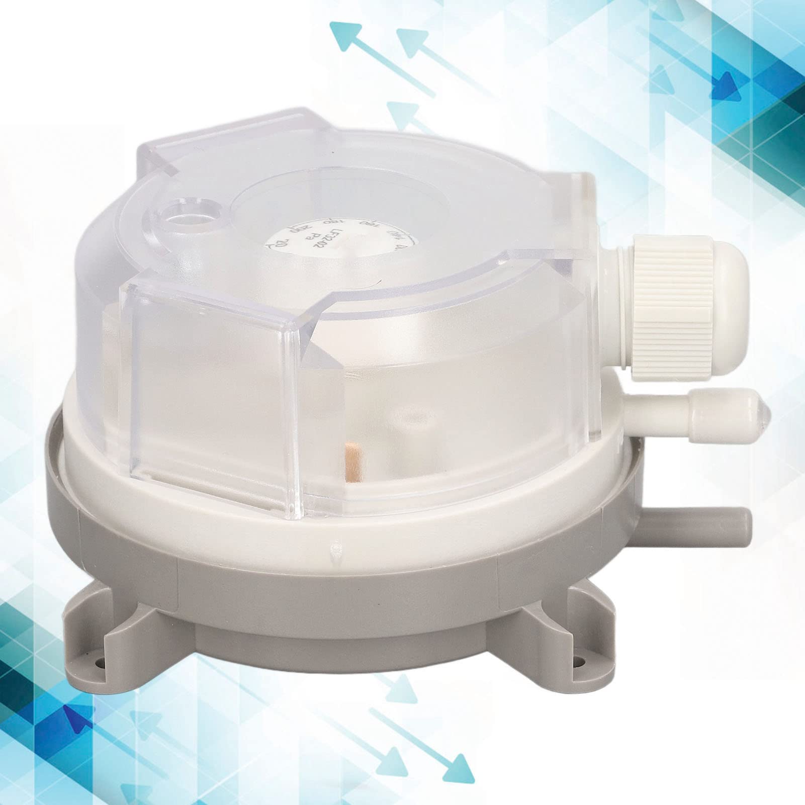 DEWIN Pressostato Ventilazione Riscaldamento,Pressostato Differenziale SPDT Meccanico con Strumenti di Montaggio LF32‑02 20‑200pa