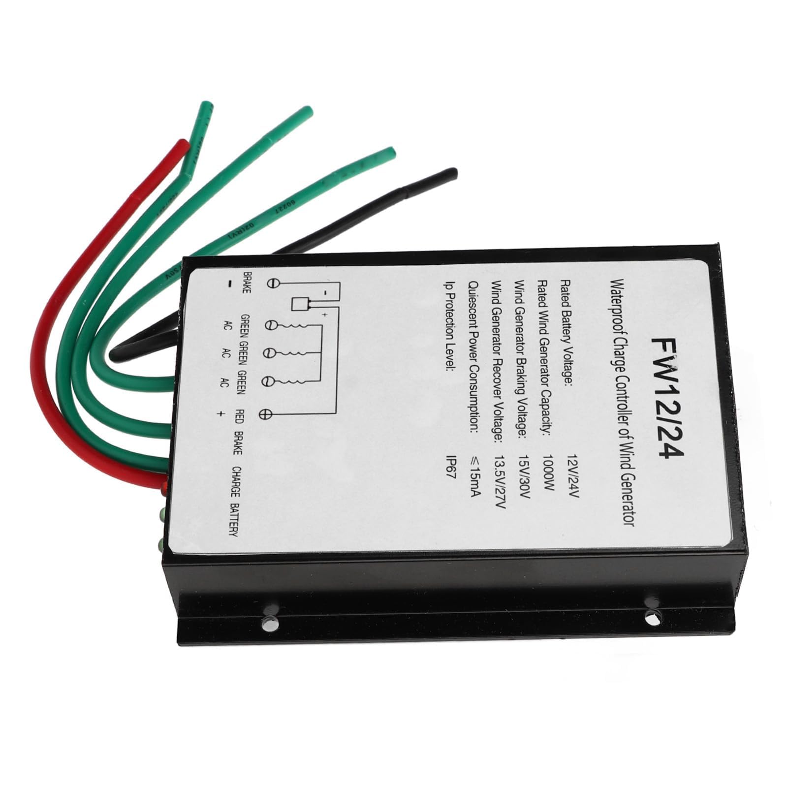 Controlador de carga eólica impermeable, Controlador híbrido solar eólico con indicador LED 1000W para generador eólico