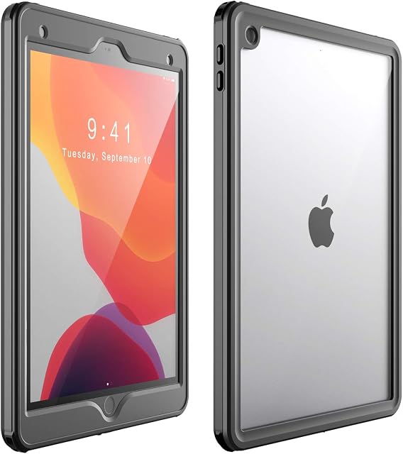 AICase iPad 7th/8th/9th Generation Case 10.2" 2019/2020/2021 iPad 10.2 Case, Waterproof Protective Case with Built-in Screen Protector Shock-Absorbing Bumper Dustproof Submersible Full-Body Case