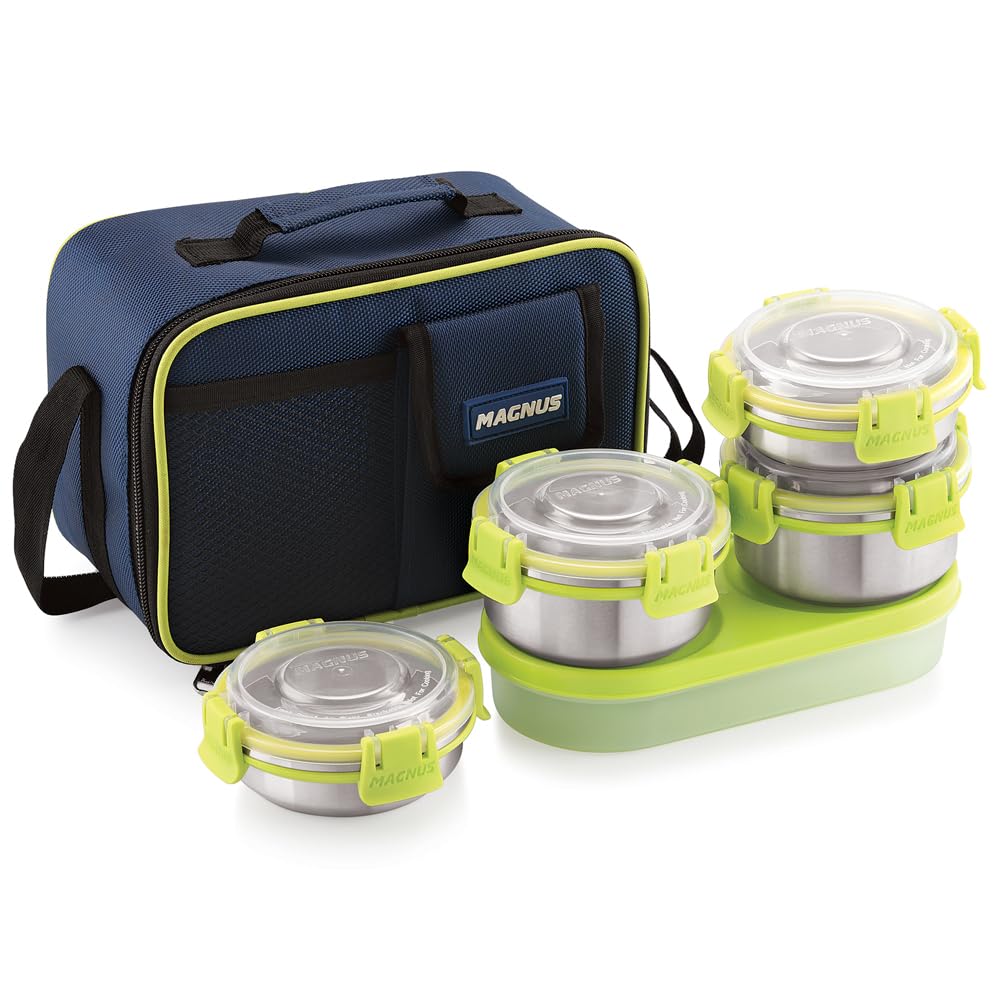 Magnus Stainless Steel Lunch Box - Leak-Proof & Airtight -1