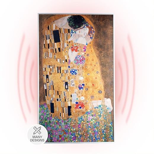 Klarstein Radiador Infrarrojos Pared Potencia 600W, Placa Calor Bajo Consumo Sin CO2, Panel Radiante Bajo Consumo, Infrarrojos Calefaccion, Calefactores Infrarojos Panel Radiante Pared