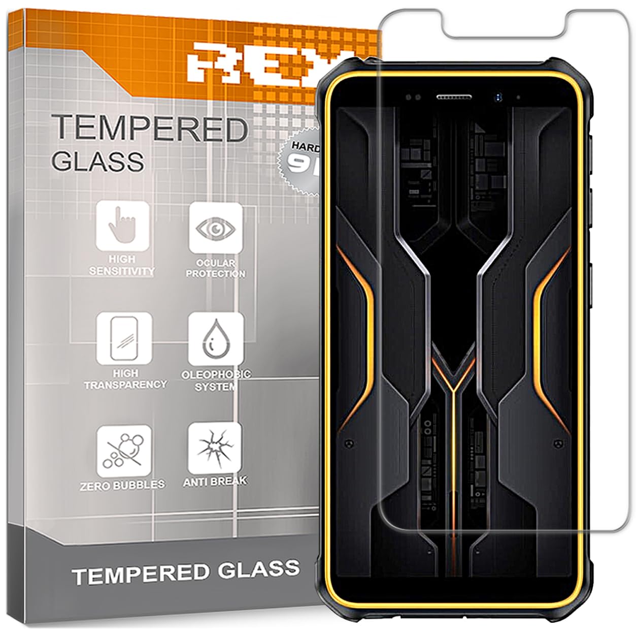 REY Pack 2X Pellicola salvaschermo per ULEFONE Armor X32 - X32 PRO