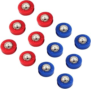 NUOBESTY 12 Peças De Mesa Shuffleboard Brinquedos De Futebol Shuffleboard Suprimentos Itens De Futebol Contas Rolantes Acessórios De Mesa Contas Deslizantes Grátis Mini Bola Rolo De Aço