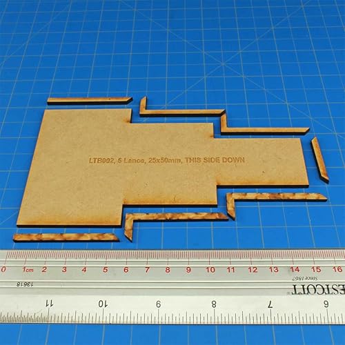 Vista 39 de LITKO Bandeja de movimiento de formación de lanza Bretonnia Compatible con Warhammer: The Old World Rango y archivo