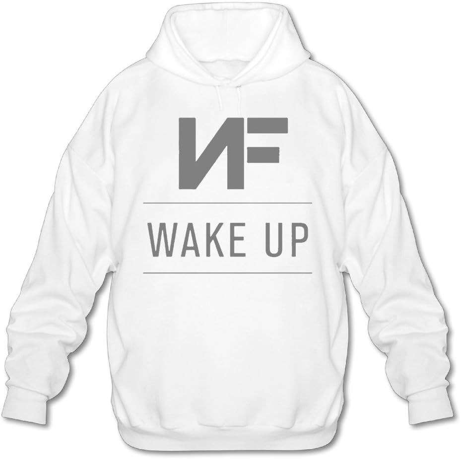 DIKDNB NF Wake Up Logo Hooded Sweatshirt for Men White