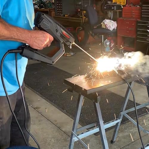 Handheld Welder for Metal, 20-200Amp Electric Portable ARC IGBT Inverter Welding Gun Machine for Professional Beginners 3/32\'\'-1/8\'\' Rod with Protective Handle LCD Display - Thumbnail 7
