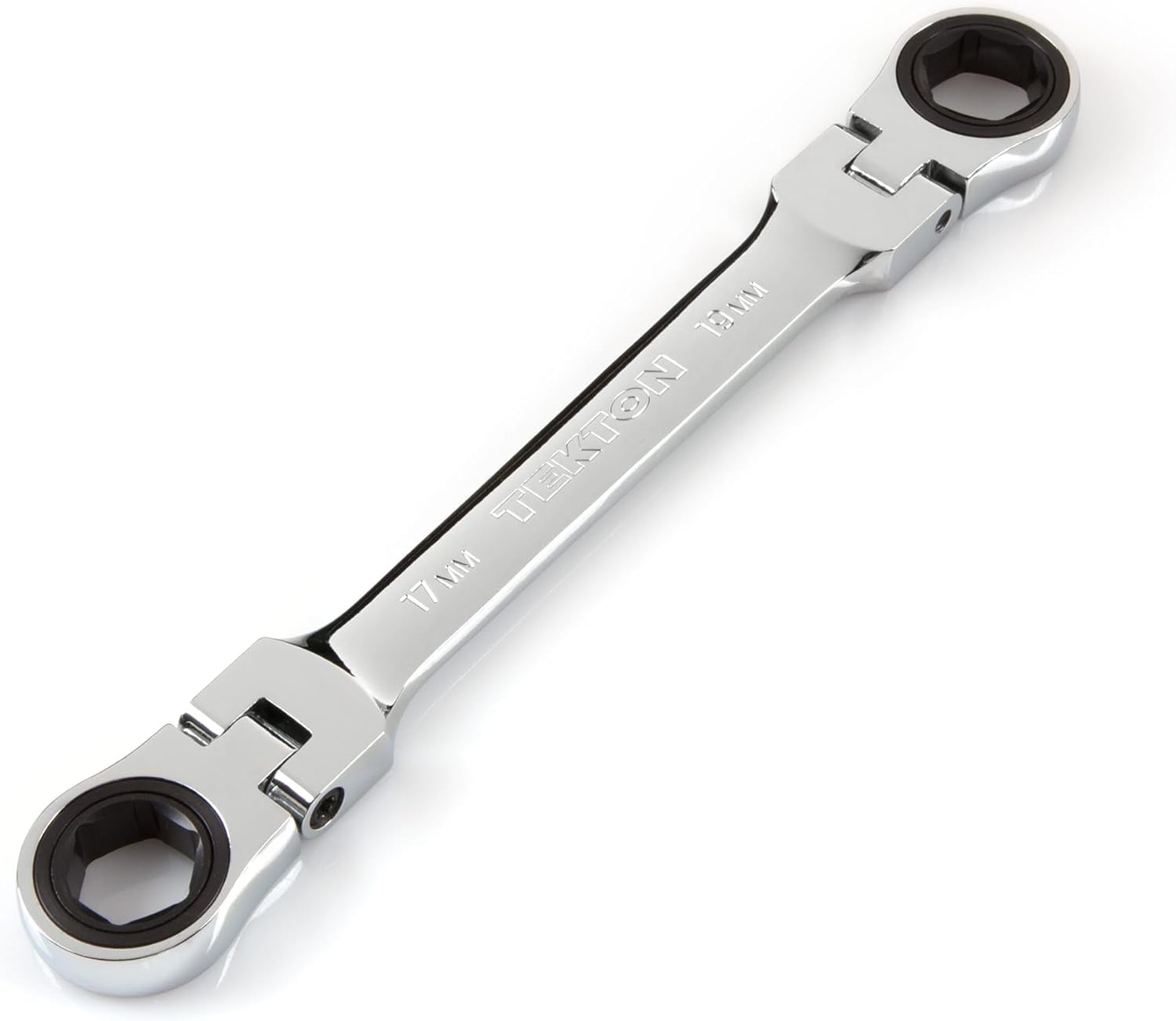 TEKTON 17 x 19 mm Flex Ratcheting Box End Wrench | WRN76113