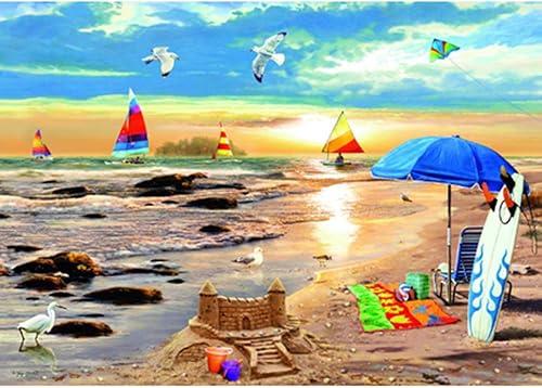 Educational Game Puzzle, Seaside Landscape Art Puzzle, 5001000150020003000 Pcs, Adult Wooden Puzzle Home Decoration, Children 'S DIY Toys disponible en Yaxa Colombia