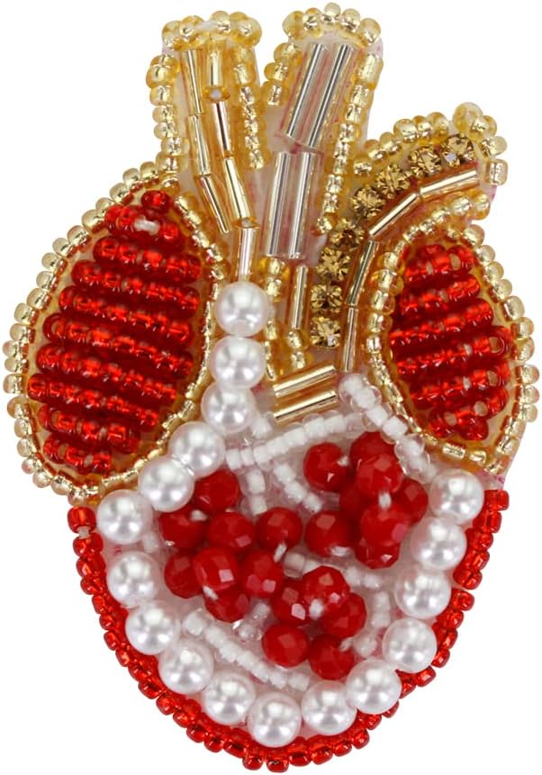 Handmade Rhinestone Heart Beaded Crystal Patches Sew on Sequin for Clothing Badge Flower Applique 2pc (NO.6)