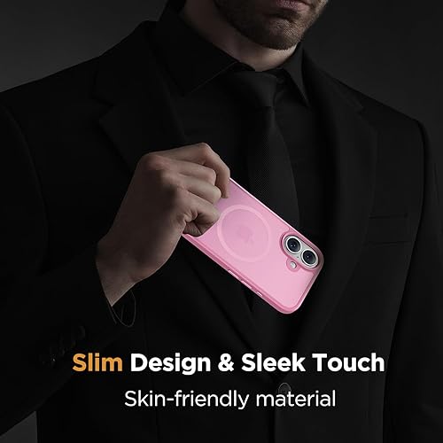 Miniatura 374 de Miracase - Funda magnética para iPhone 13 de 6.1 pulgadas (compatible con MagSafe) (con 2 protectores de pantalla), protección de grado militar