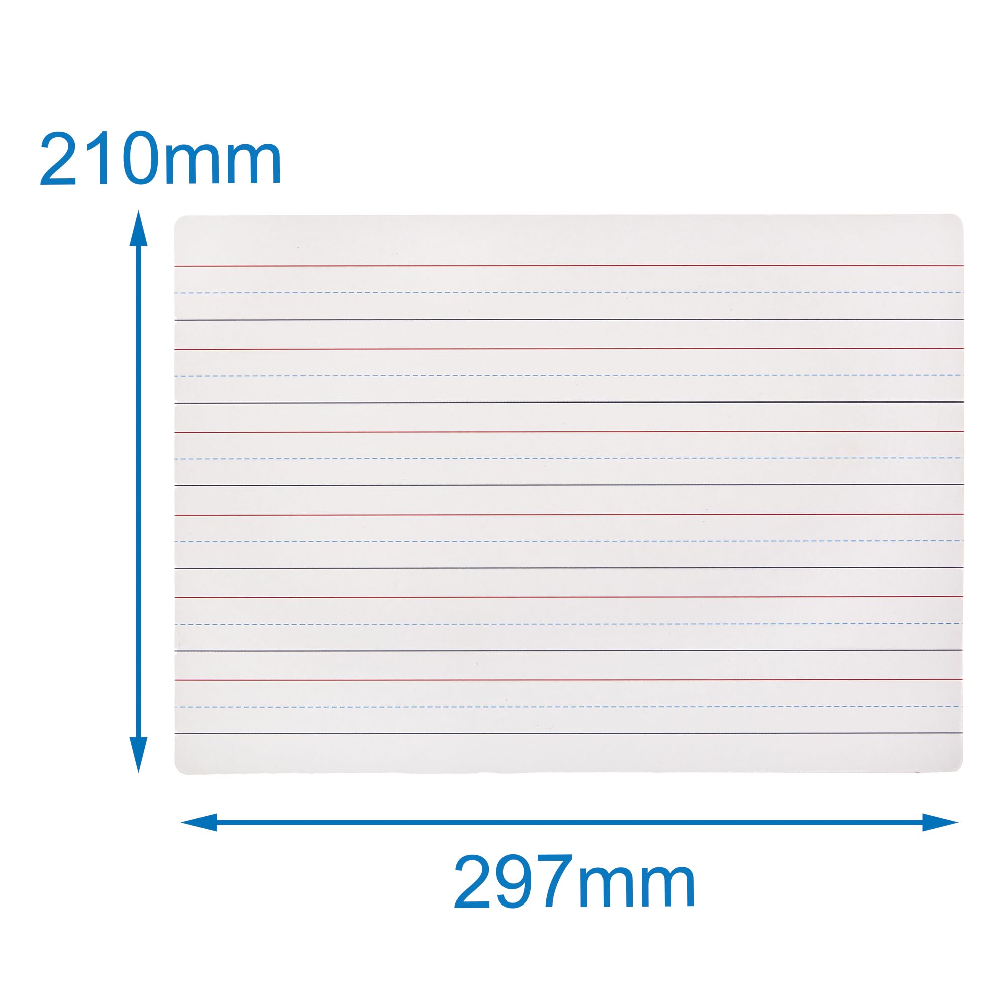 Baker Ross FN114 Dry Erase Lined A4 Whiteboards - Pack of 10, Mini Portable Whiteboards for Classrooms Schools and Teachers - Image 4