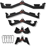 LAT Pulldown Attachments for Cable Machines, Cable Machine Attachments for Home Gym T Bar V Bar LAT Pulldown Machines Attachments, Back Tricep Bar Strength Training Handle Grip
