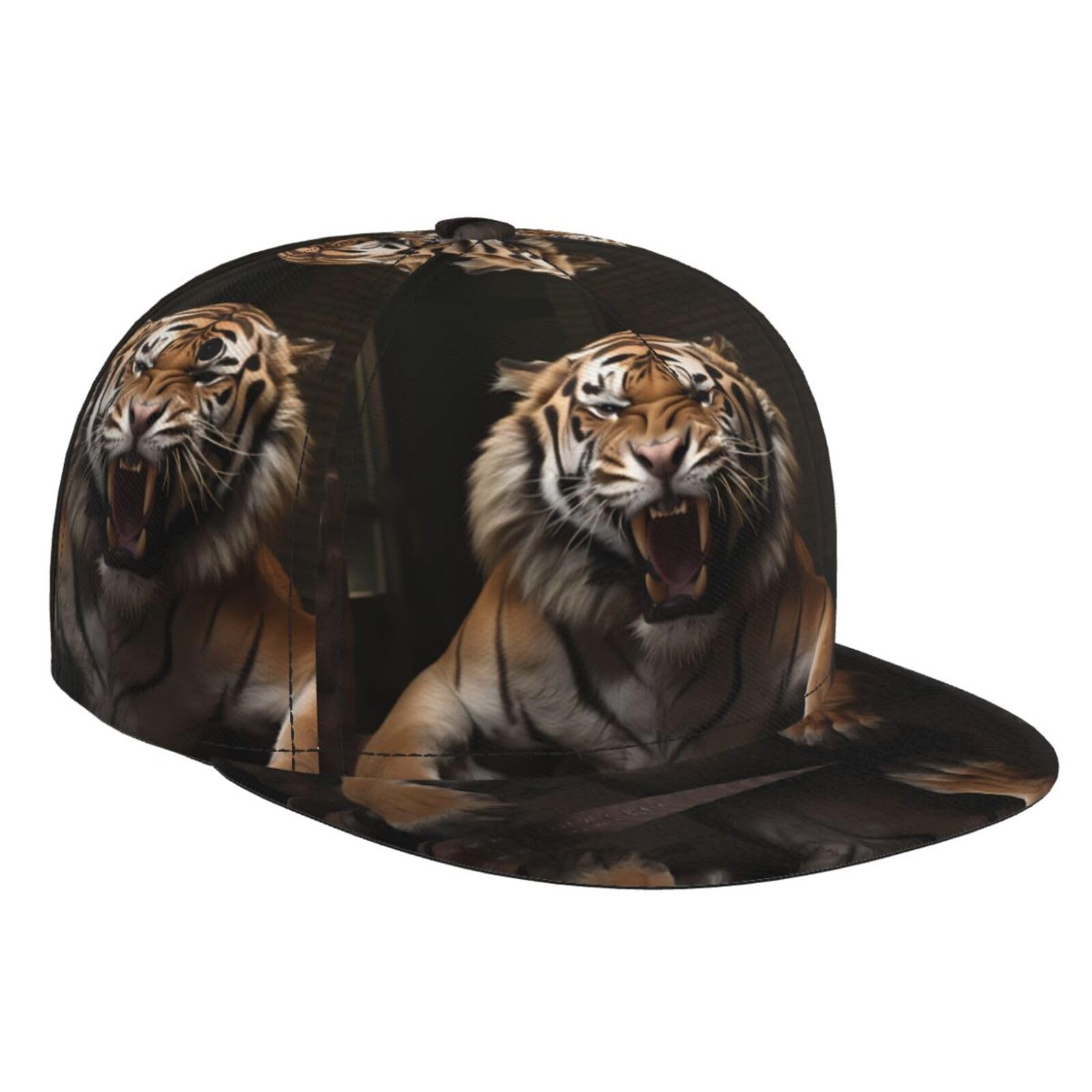 WZYCWB Leaping Tiger Pattern Sports Baseball caps, Golf, Fishing, Cycling Sun Hats Black