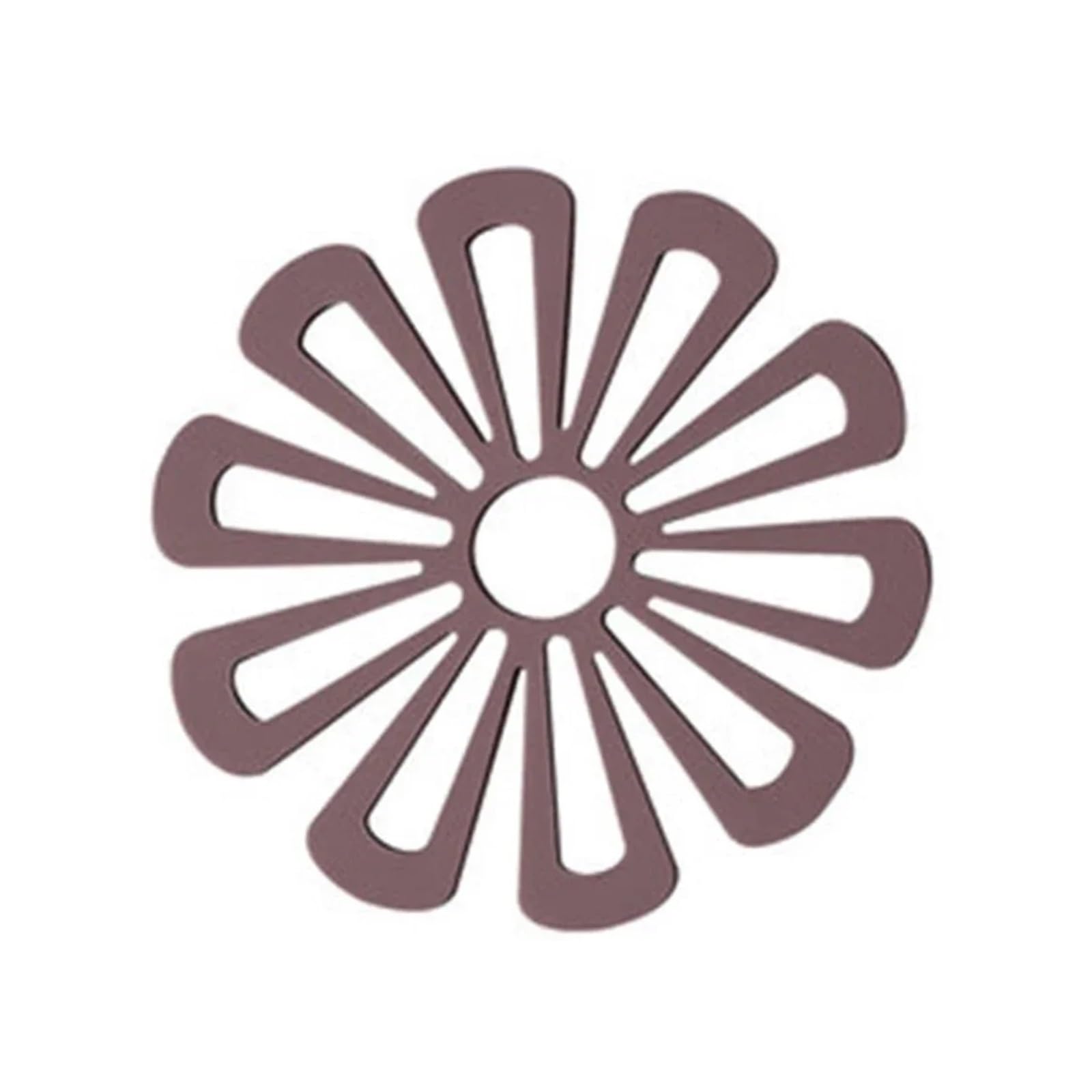 4PCS Flower Shape Kitchen Pot Mats - Insulated Hot Pad Holders For Pots And Pans, Heat Coasters For Dishes(Maroon)