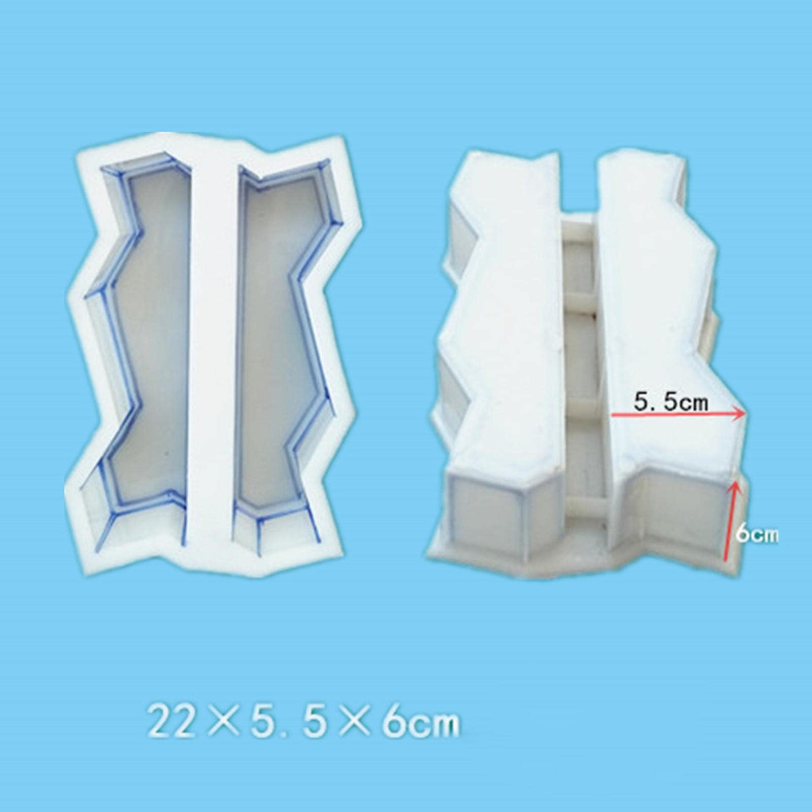 predolo Molde de Borde Reutilizable, Suministros para Hacer Bordes, Molde de pavimentación, Molde de de Cemento, Molde de Cerca para Entrada, Calle,