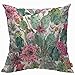 Mugod Housse de coussin en forme de cactus, fleurs succulentes, brindilles de plumes, flèches, taie d'oreiller pour homme et femme, décoration de maison, canapé, chaise 45 x 45 cm