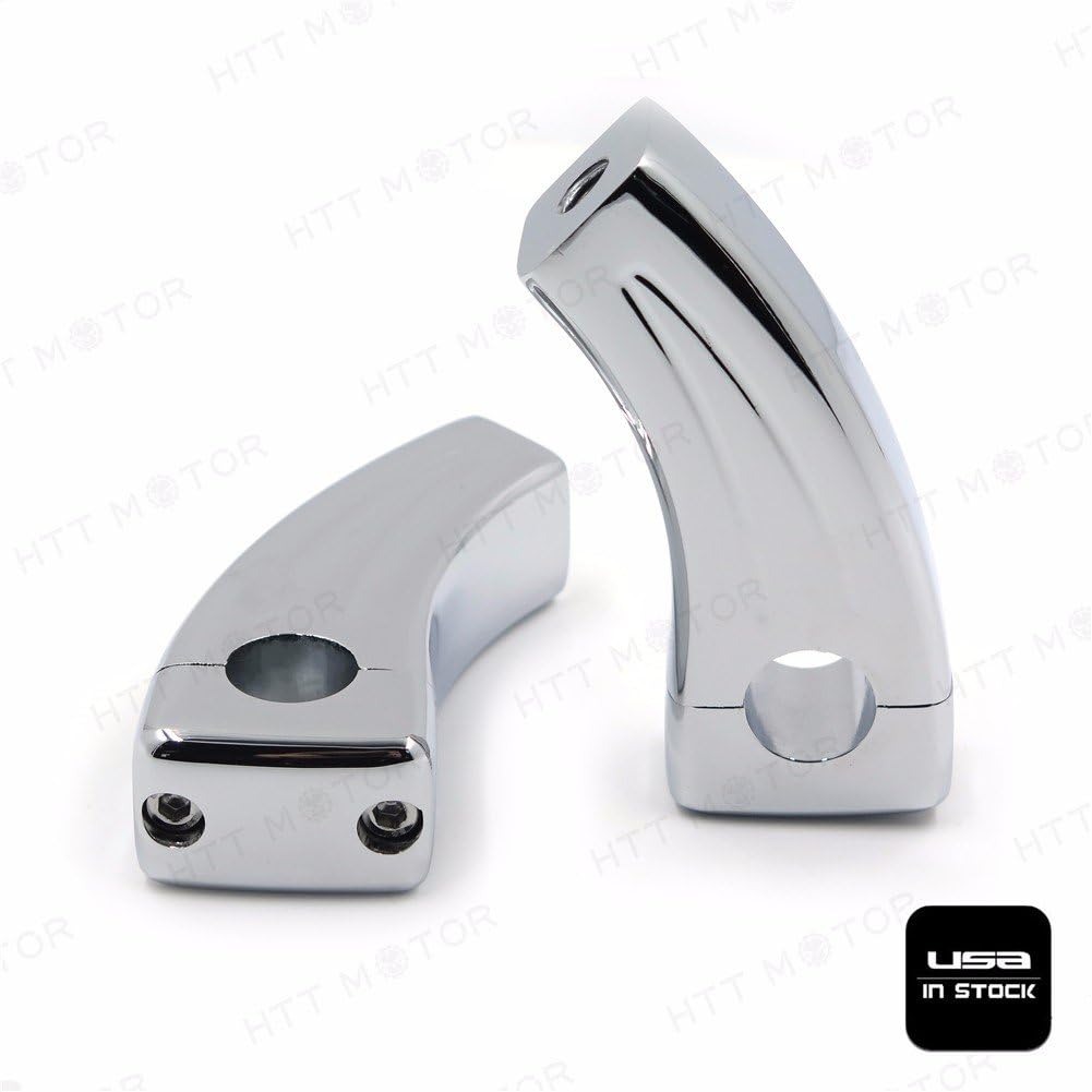 XKMT-3.5" Handlebar Pullback Risers Compatible With (7/8" Bar) Chromed [B00YWCIL94]