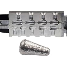 Do It Mold Worm Rig Sinker Sz 3/32, 1/8, 3/16, 1/4, 5/16, 3/8, 7/16, 1/2, 5/8 9 Cavities Do it Mold 3222 WR-9-A