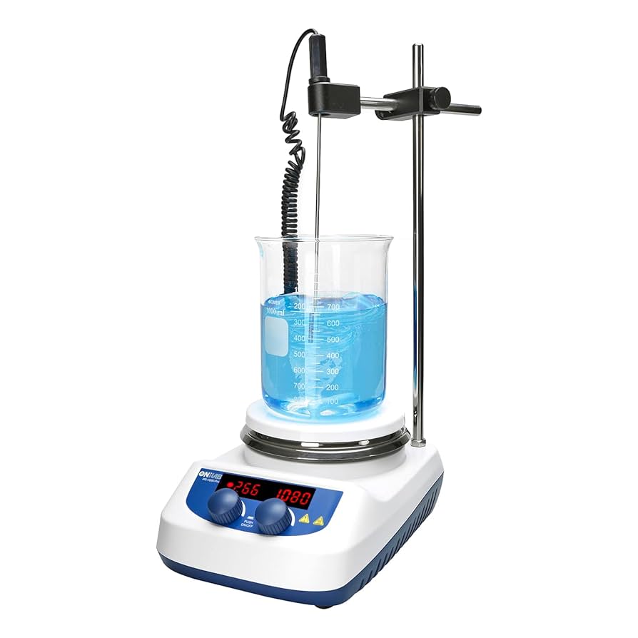 ホットスターラー 磁気攪拌機加熱280℃ 200~1500 rpm 攪拌容量5L Amazon | ONiLAB ホットスターラー 磁気攪拌機加熱280℃ 200