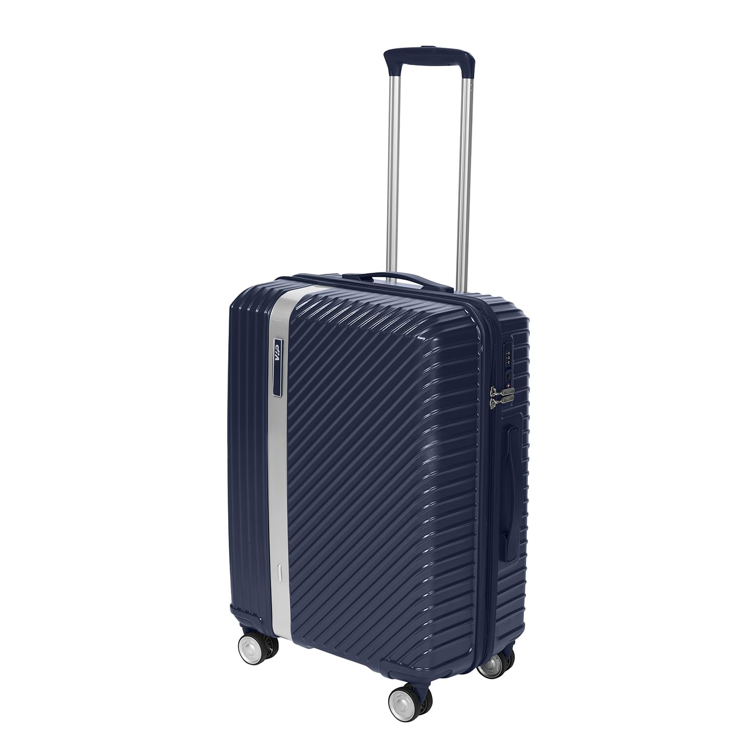 Barclay Check-in Trolley Bag 67cm | Medium | Hard Luggage | 8-Wheel Suitcase with Shoe & Toiletry Pouch | Flushed TSA Lock with Anti-Theft Zipper | 3 Years International Warranty (Parisian Blue)-image-32