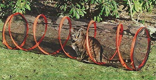 5 FT. Indoor/Outdoor Steel Spring Frame Cat Tunnel with Carry Case