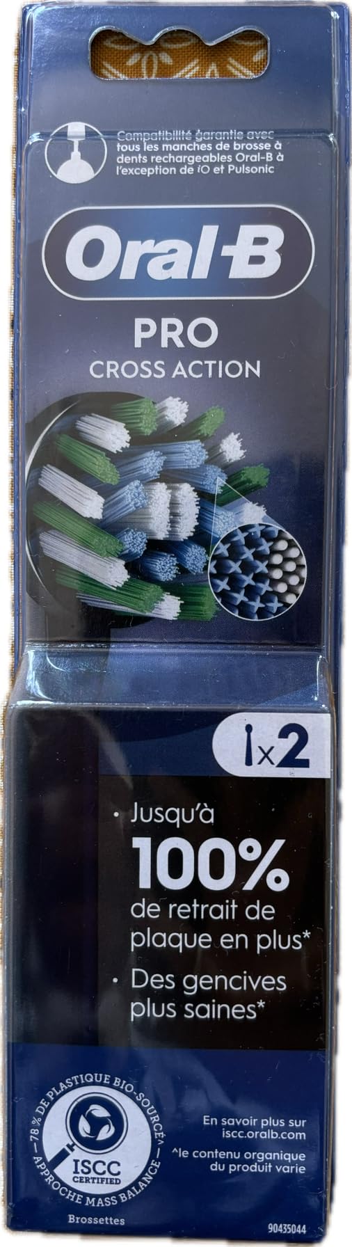 Oral-B Pro Cross Action - Cepillo de dientes eléctrico (paquete de 2 unidades)