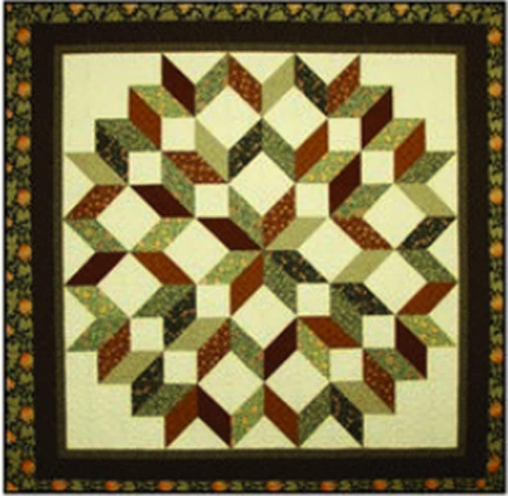 Calico Carriage Quilt Designs Rippling Star Quilt Pattern, No Diamonds, No "Y" Seams, Fat Quarter Friendly, 4 Size Options