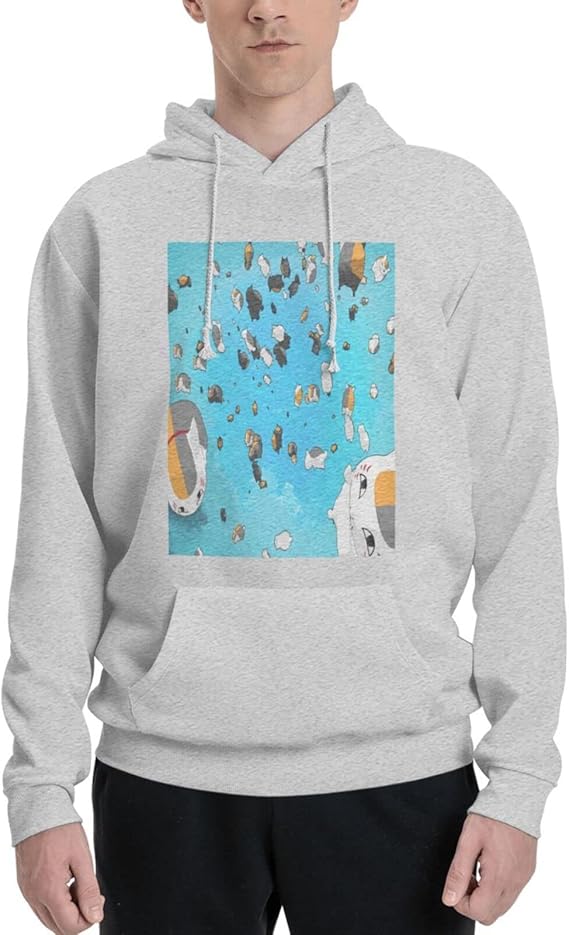 Amazon Co Jp 夏目友人帳風 ニャンコ先生 パーカーセータープルオーバーメンズ長袖tシャツセーターセーターセーターフード付き ファッションファッション暖かいポケット春と秋の冬の服black ファッション