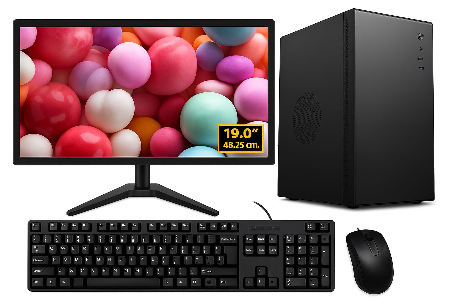 Fusionit Desktop PC Core i5-3340 | 8GB RAM DDR3 | 256GB SSD | 18.5" Monitor | Windows 11 + MS Office 2021 | WiFi & Bluetooth – Home & Office Ready-image-21