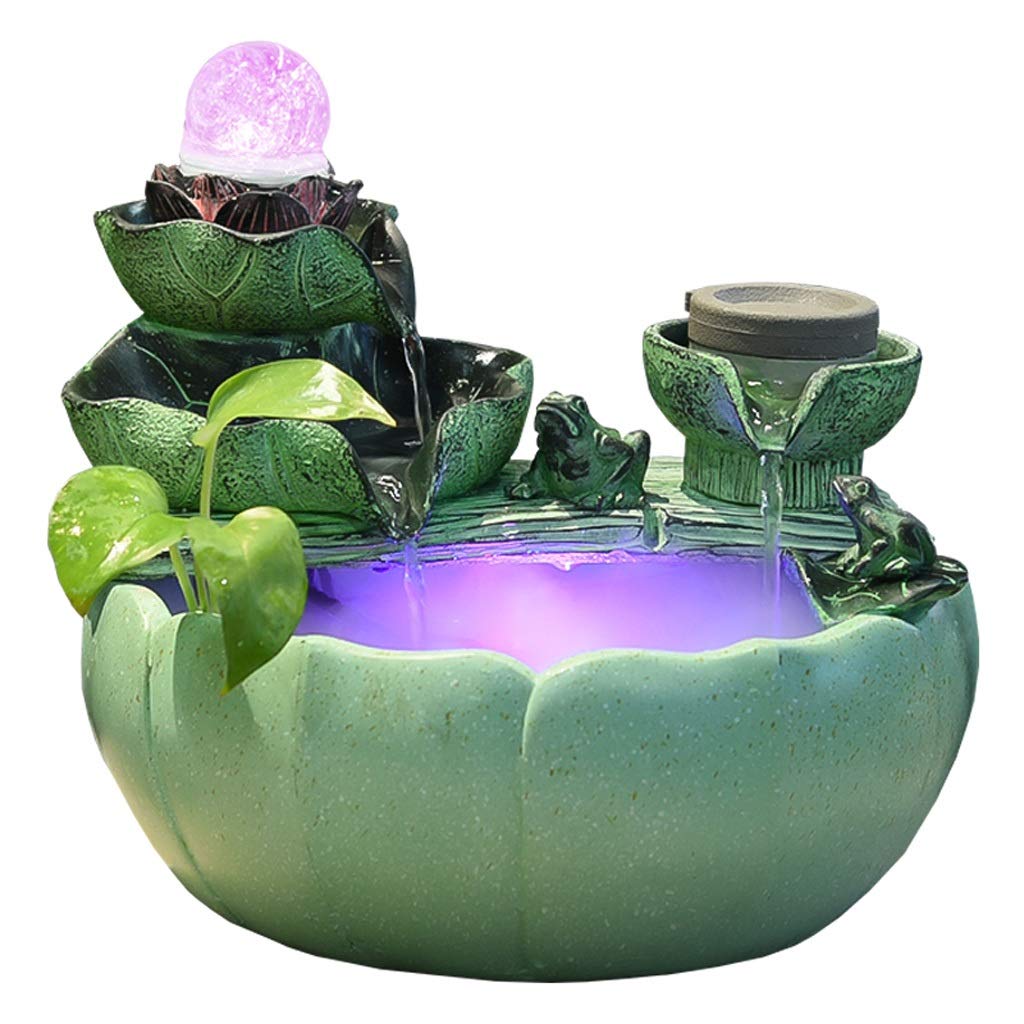 Fontaine de table feuille de lotus pour harmoniser les énergies de vie