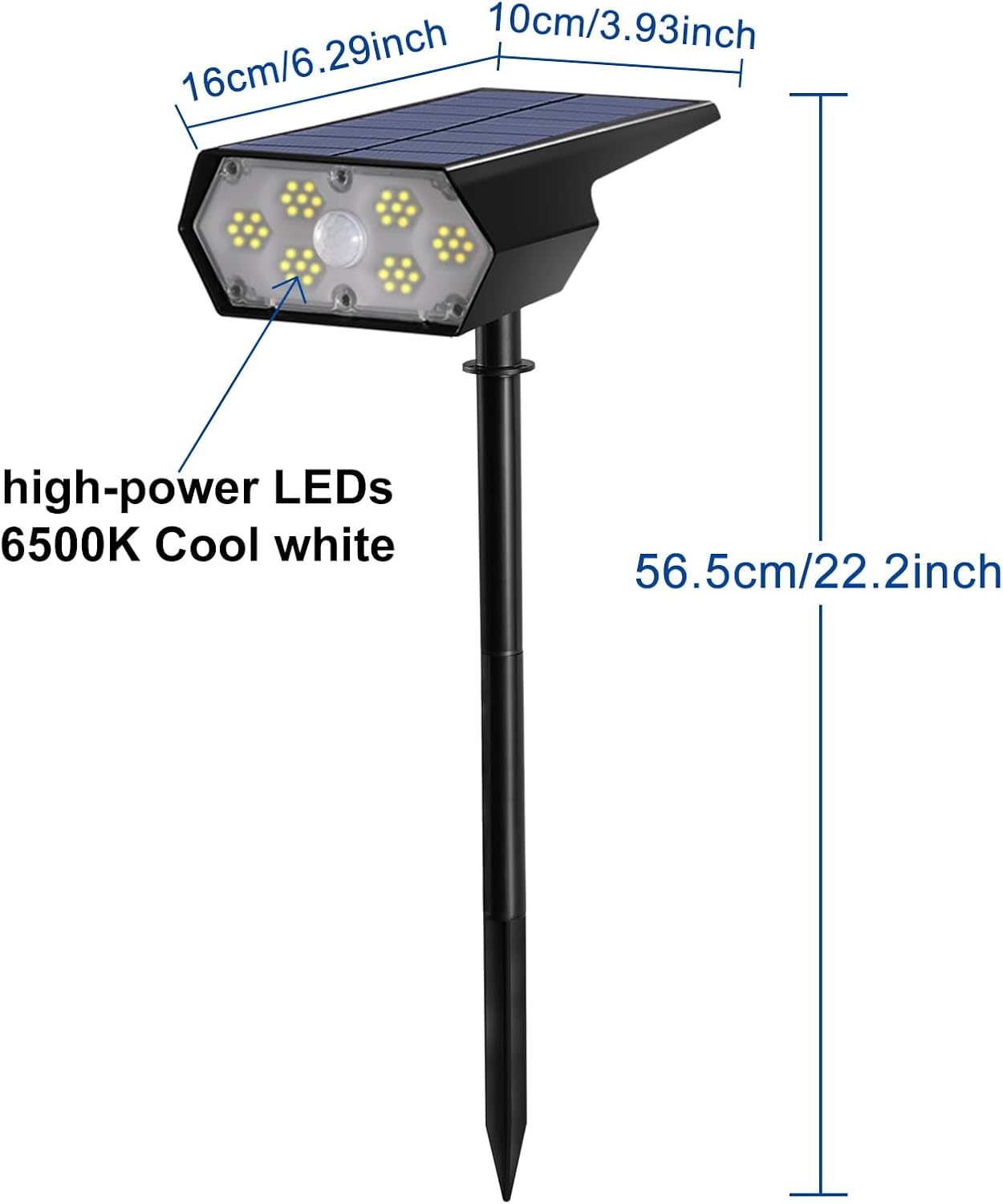 Luces Solares Con Sensor De Movimiento Para Exteriores, 45LED, 3 Modos Ip65 Luz De Seguridad Impermeable Para Valla Y Patio Luz Calida 4 Uds 91794729