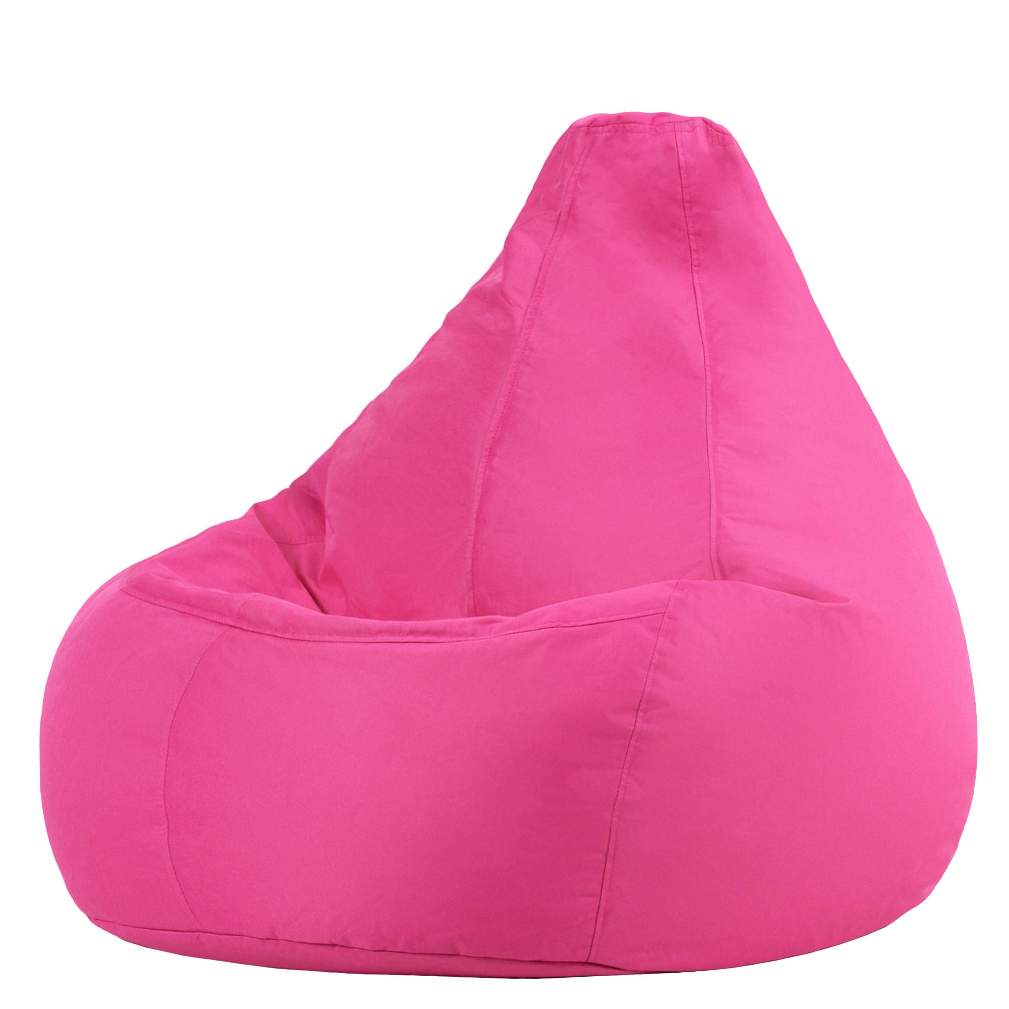 Bean Bag Bazaar Dalton Outdoor Bean Bag Chair, Pink, Garden Chair, Water Resistant Fabric, Gaming Beanbag with Filling Included, Garden Seat, Outdoor Seating