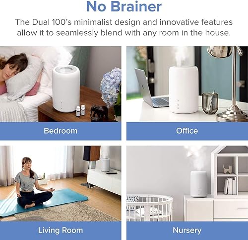 Miniatura 8 de Humidificador de aire ultrasónico llenado superior, humidificador de dormitorio, humidificador de niebla fría, difusor de aceite esencial con modo