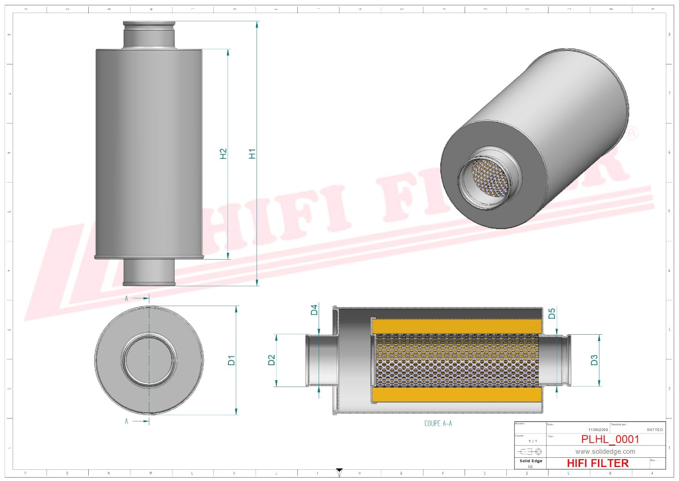 HIFI FILTER Hydraulikfilter SH 61138 kompatibel mit SR 5752, P 17-5142, HF35307, W74