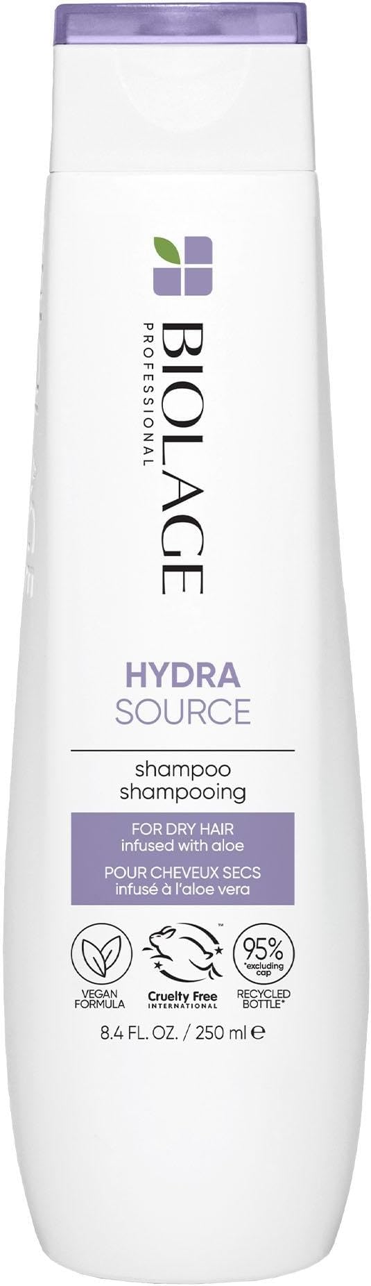 Biolage Dry Hair Shampoo, Hydrating Shampoo, Moisturises and Softens Dry Hair, HydraSource, 250 ml