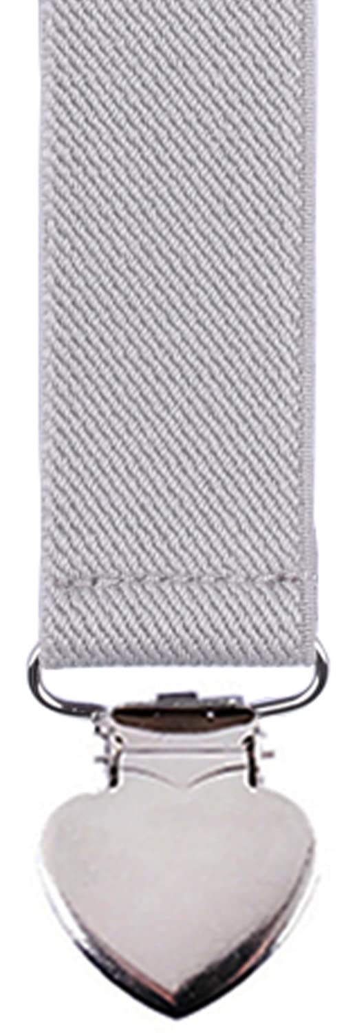 Juego de tirantes y pajarita ajustables con clips de corazón para hombre y niño