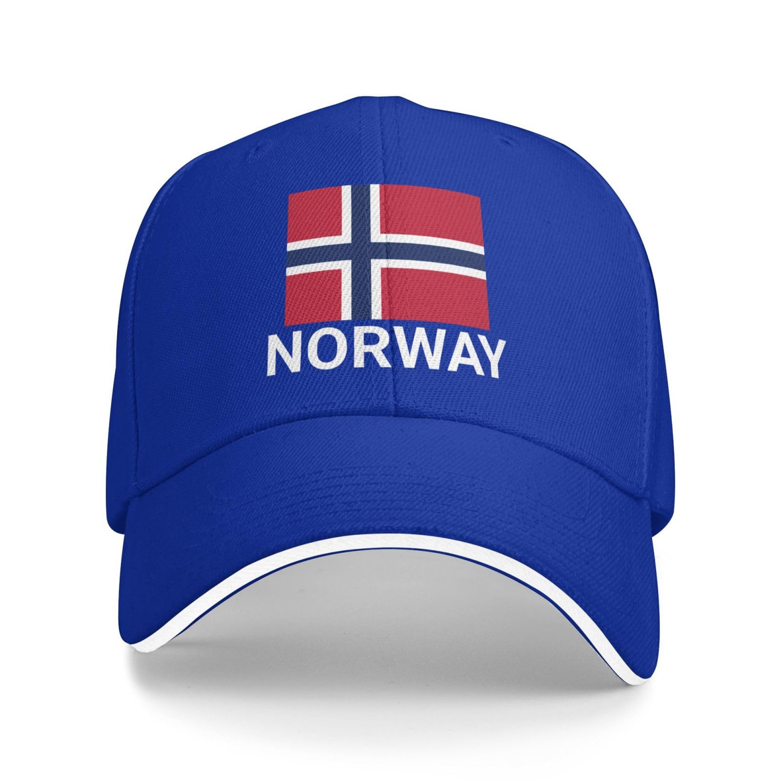 Support Norway Flag Hat Norwegian Caps for Men Women I Stand with Norway Baseball Cap Trucker Hats Blue