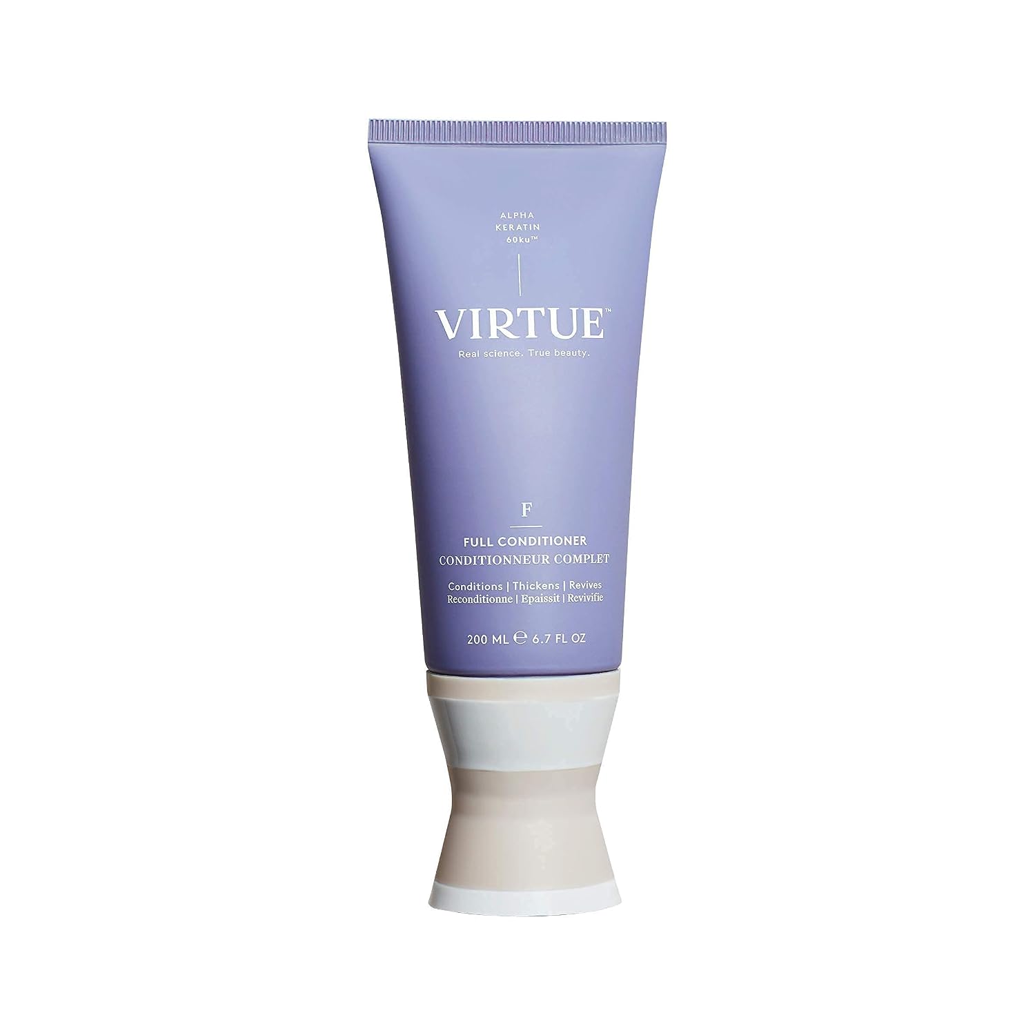 VIRTUE Full Shampoo & Conditioner Set | Alpha Keratin Thickens, Volumizes Fine or Thin Hair | Sulfate Free, Paraben Free, Color Safe