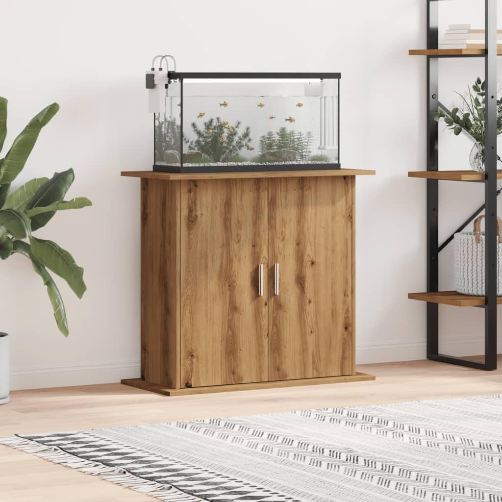 Aquariumständer Artisan-Eiche 81x36x73 cm Holzwerkstoff, Aquarium Unterschrank, Aquarium Schrank, Aquariumschrank, Aquarium Tisch, Aquarium Stands - 857279