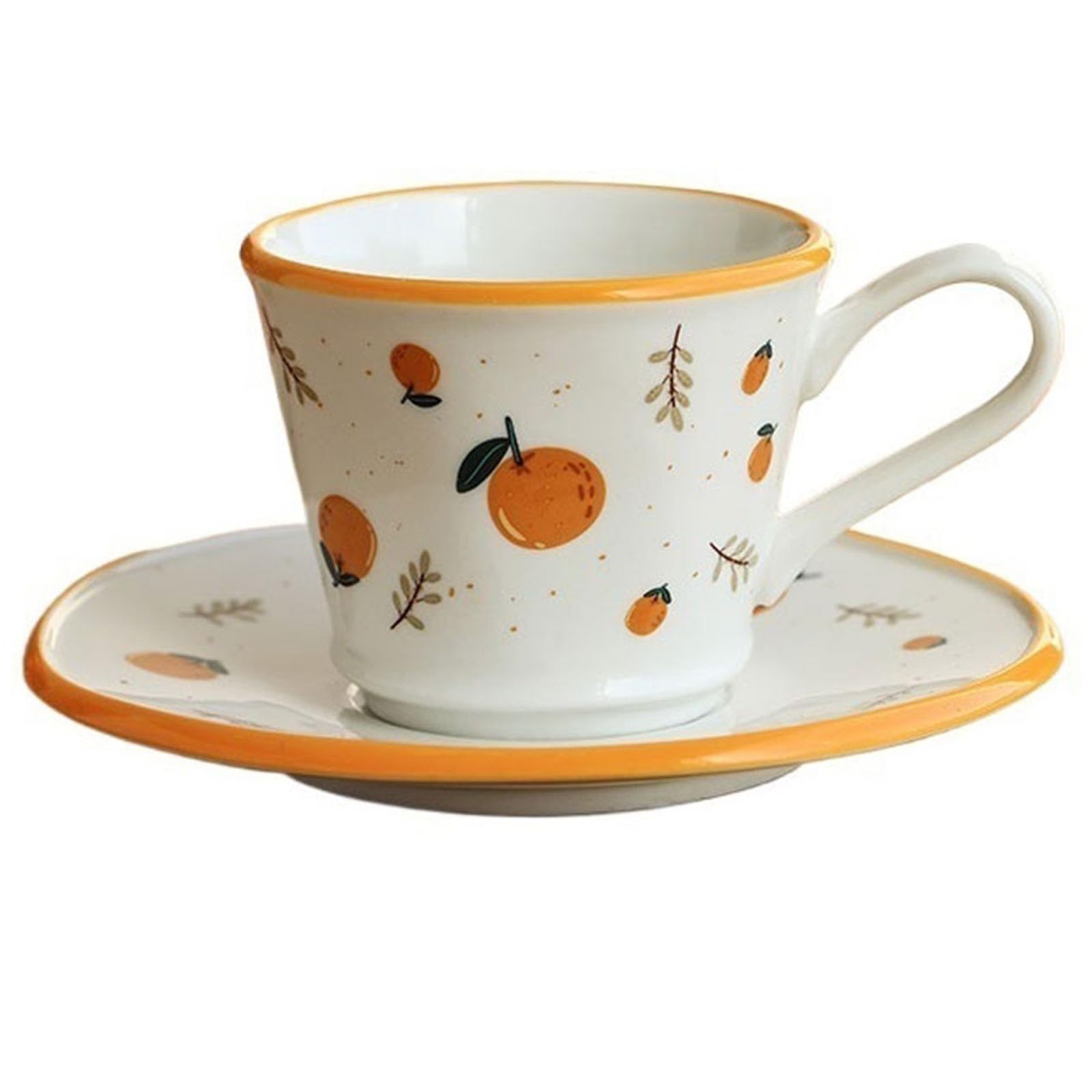 Ensemble de tasses à café et soucoupes en céramique vintage, le cadeau idéal pour le thé