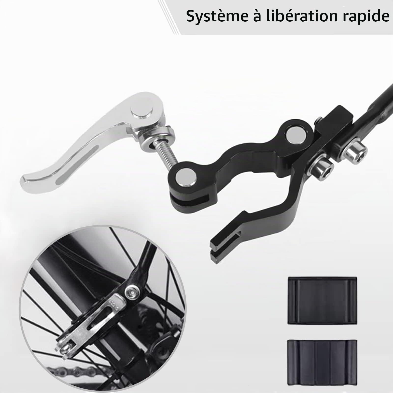 Porte Bagage Vélo Arrière, Porte Bagage Velo Arriere Universel en Alliage d'Aluminium, Rapide Installation Porte-Bagages avec Réflecteur et Garde-Boue pour VTT de 24 à 29 Pouces
