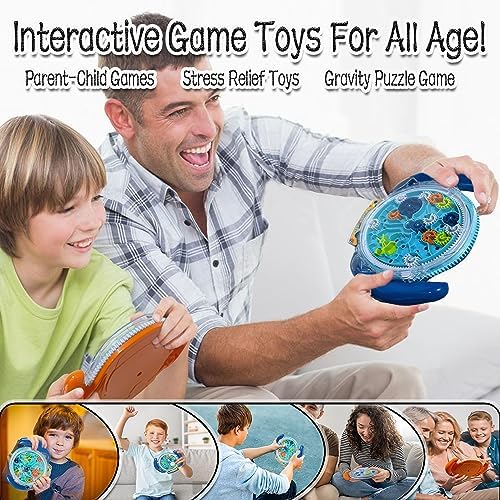 JRD&BS WINL 3D Gravity Maze Game Brain Teaser Game for Kids Fidget Toy for All Age Educational Puzzle Toys for Boys and Girls Birthday Gifts for Kids Toys for Age 6-12 Year Old Puzzle Maze Board(Blue) 4 61mSIugkrtL. AC