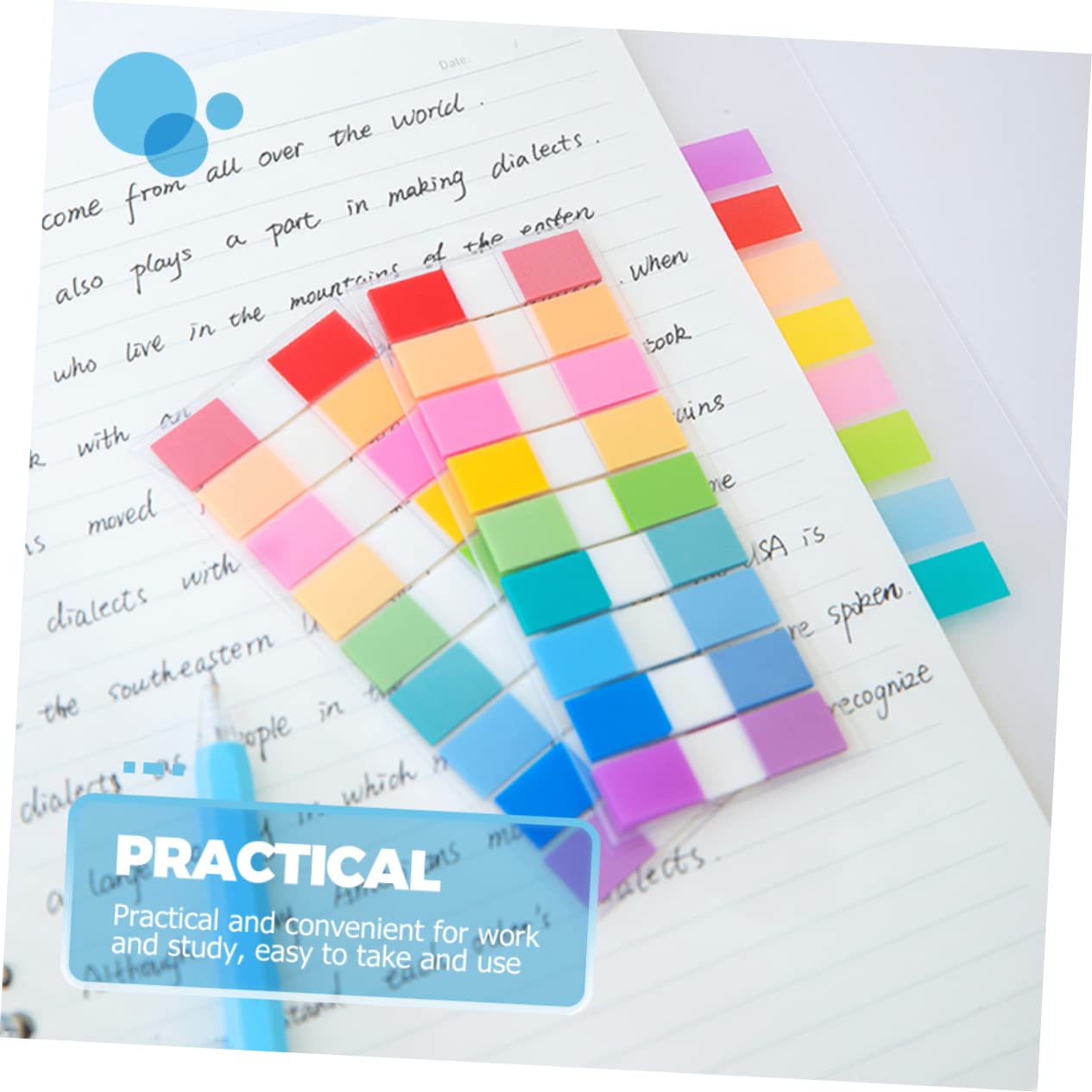 SHINEOFI 4500pezzi Segnapagina Adesivi Colorati Fluorescenti Per Indici Linguette Rimovibili Per Libri Scuola e Ufficio Facili Da Applicare e Riutilizzabili Per Organizzare Appunti e Note
