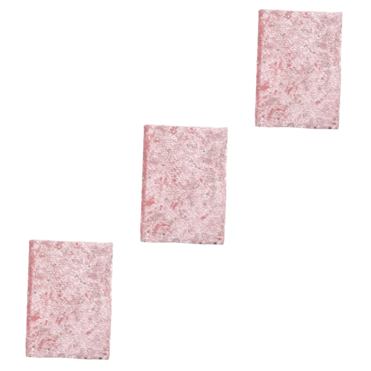 TEHAUX 3 Pezzi arredamento creativo del libro copertura libro resistente copertura libro antipolvere copertine protettive trasparenti per libri Book Protector con cerniera stoffa rosa