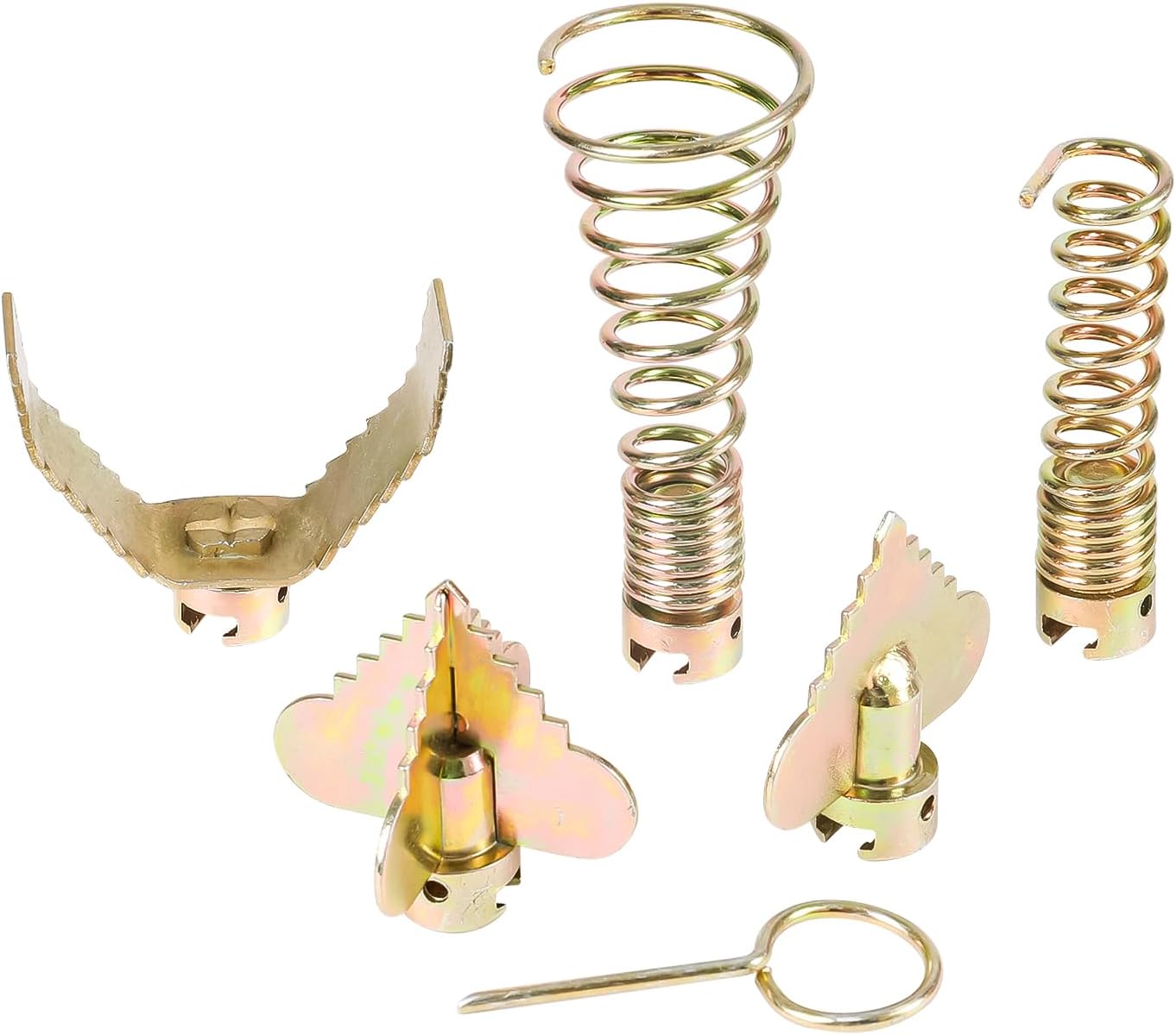 6PCS Drain Auger Attachment Set for 7/8" Pipe Drain Cleaning Cable fits K-60SP K-60SE K-750 RID-GID C-7 C-8 C-8IC C-9 C-10 C-10IC Compatible with 5/8'' to 7/8”Cable (7/8Inch (22mm))