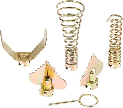 6PCS Drain Auger Attachment Set for 7/8" Pipe Drain Cleaning Cable fits K-60SP K-60SE K-750 RID-GID C-7 C-8 C-8IC C-9 C-10 C-10IC Compatible with 5/8 to 7/8Cable 7/8Inch 22mm
